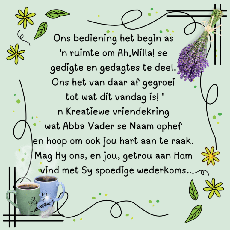 Vierkant notas1 2025 for Ah,Willa!&Vriende © copyright